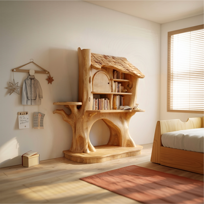 Nursery Decorative House Bookshelf For Kids Room And Bedroom