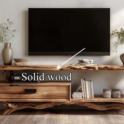 Rustic Live Edge TV Cabinet Living Room