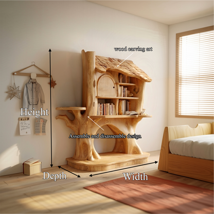 Nursery Decorative House Bookshelf For Kids Room And Bedroom