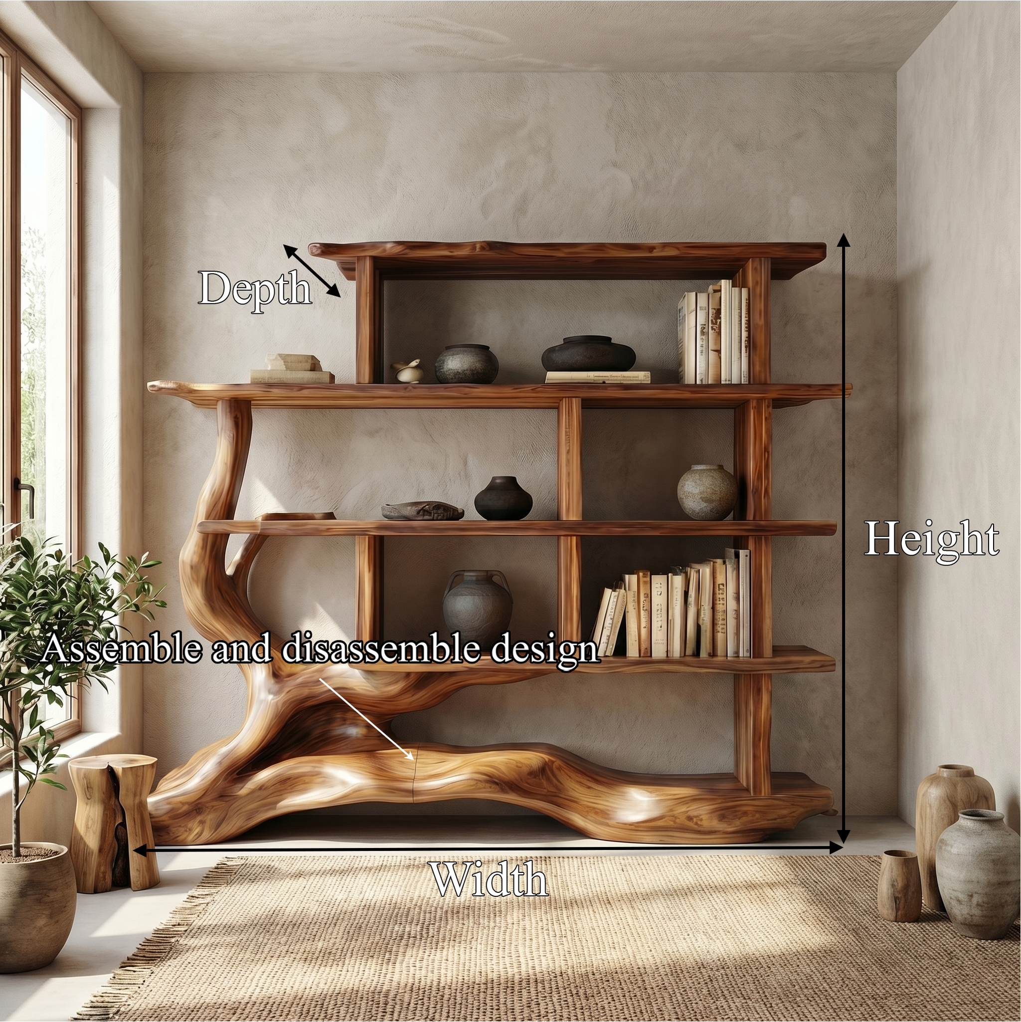 Unique Designer Bookshelf For Living Room And Office