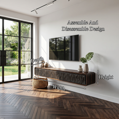 Organic Modern Wall Mounted TV Cabinet Living Room