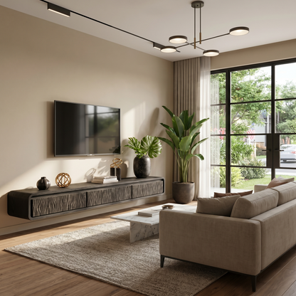 Organic Modern Wall Mounted TV Cabinet Living Room