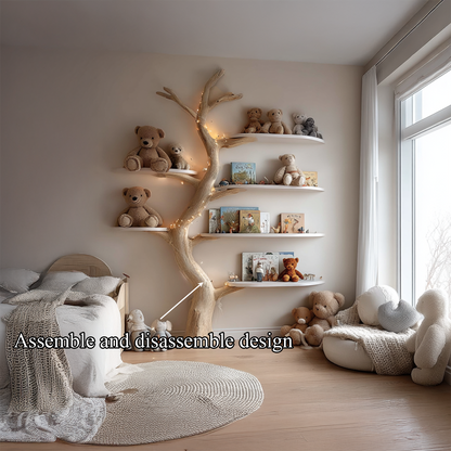 Midcentury Tree Bookcase Nursery Bedroom