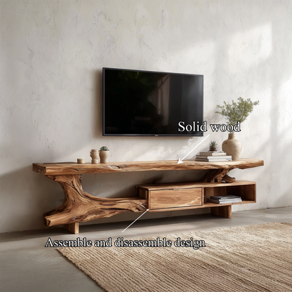 Rustic TV Stand For Living Room And Home Interior