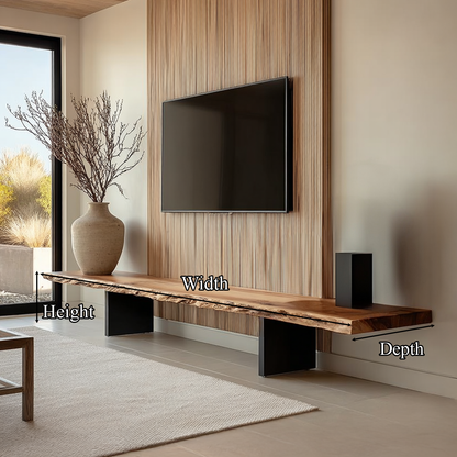 Rustic Console Table Natural Wood Accent Living Room Focal Point