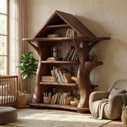 Montessori Tree House Bookshelf For Kids Room And Playroom