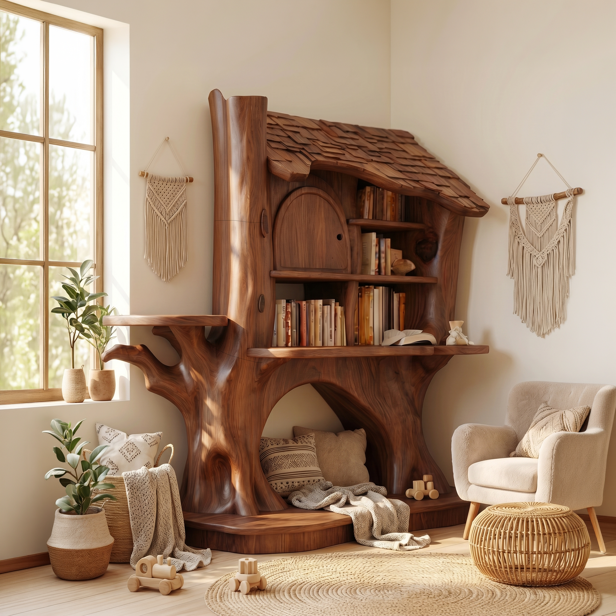 Nursery Decorative House Bookshelf For Kids Room And Bedroom
