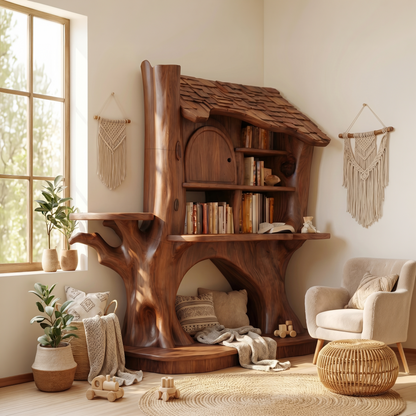Nursery Decorative House Bookshelf For Kids Room And Bedroom