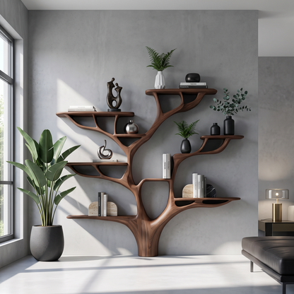 Rustic Tree Bookshelf Nursery Living