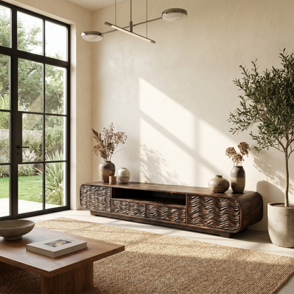 Modern Entertainment Center Organic Architectural Form For Living Room