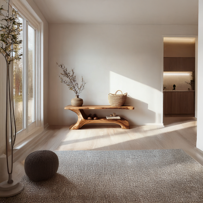 Rustic Shoe Bench Hallway Living Room Entryway