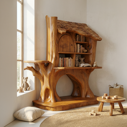 Nursery Decorative House Bookshelf For Kids Room And Bedroom