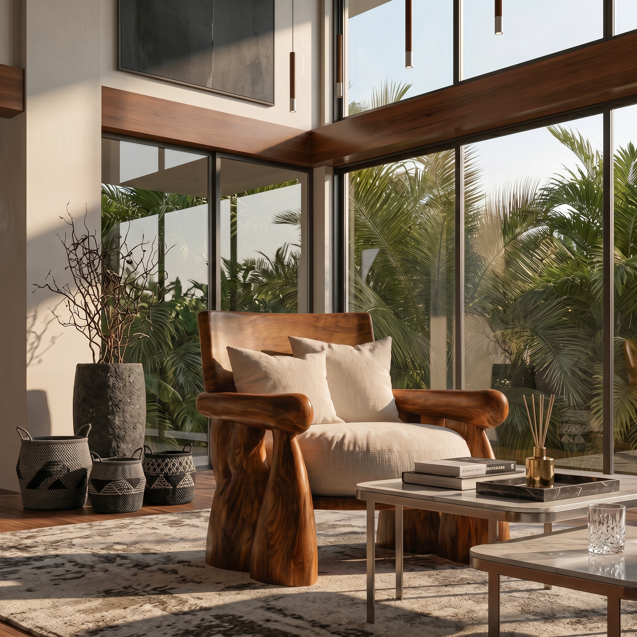 Artisan Crafted Lounge Chair For Living Room And Cozy Reading Corner