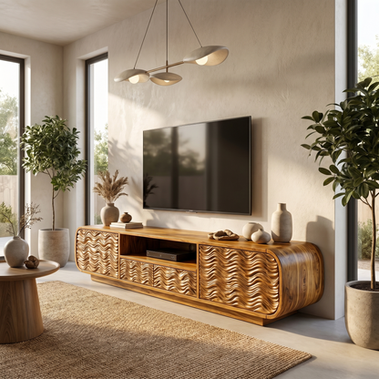 Modern Entertainment Center Organic Architectural Form For Living Room