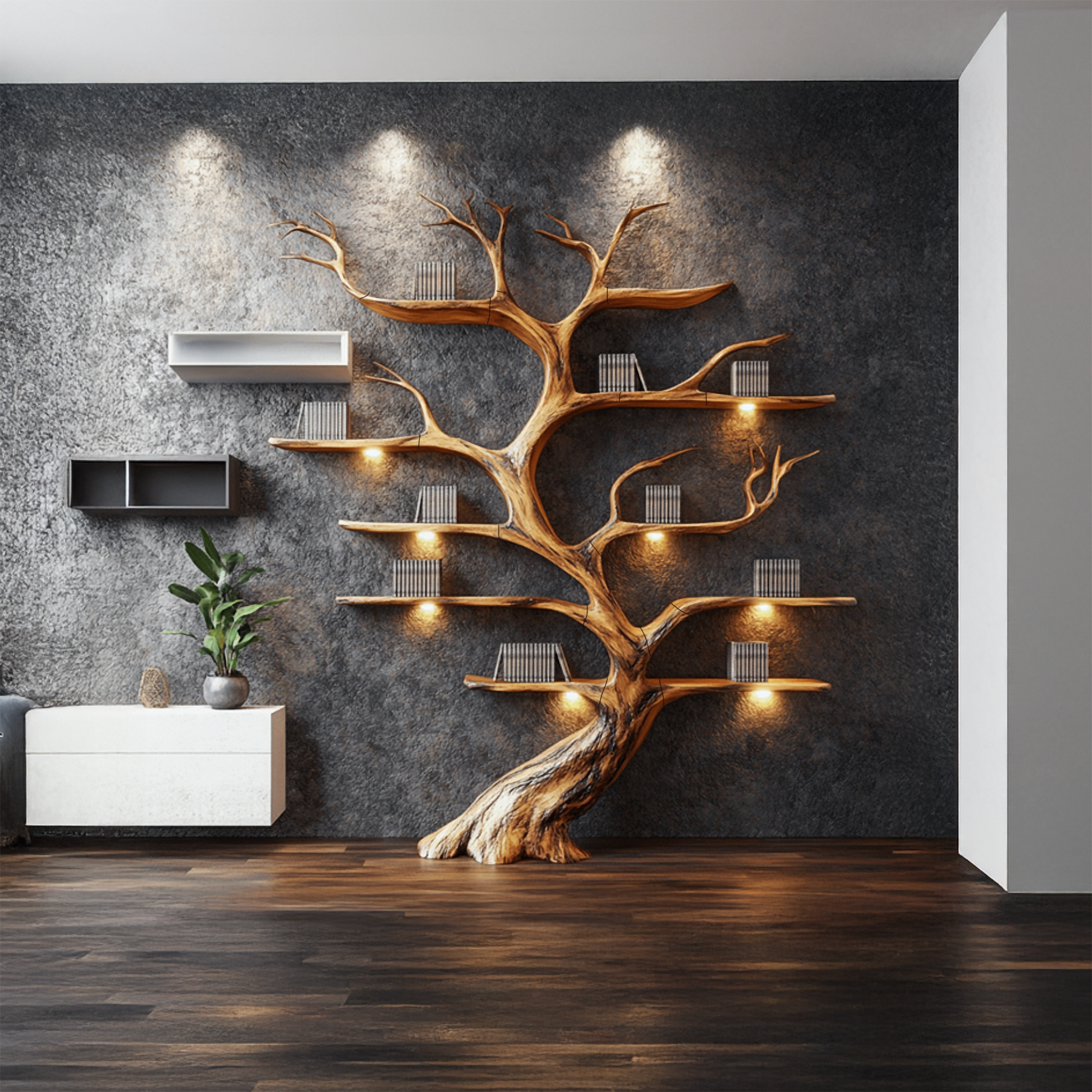 Tree Branch Shelf Driftwood Solid Wood Rustic Art Gift