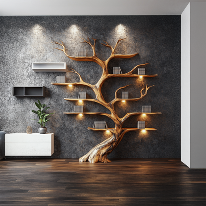 Tree Branch Shelf Driftwood Solid Wood Rustic Art Gift