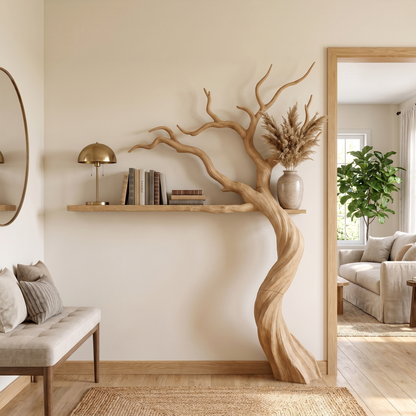 Modern Tree Bookshelf With Artistic Branch Form For Living Room