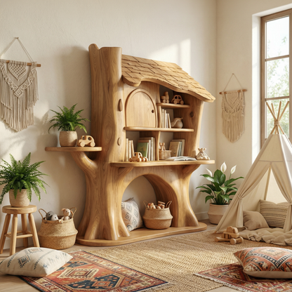 Nursery Decorative House Bookshelf For Kids Room And Bedroom