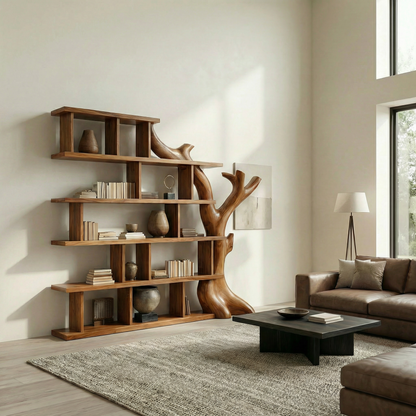 Organic Tree Bookshelf For Living Room And Home Library