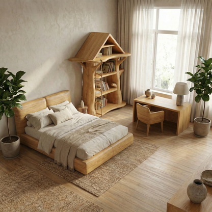 Montessori Tree House Bookshelf For Kids Room And Playroom