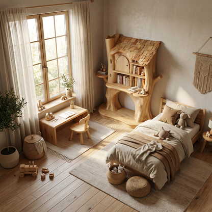 Nursery Decorative House Bookshelf For Kids Room And Bedroom