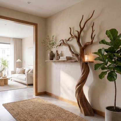 Modern Tree Bookshelf With Artistic Branch Form For Living Room