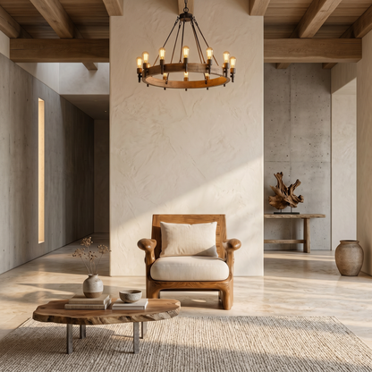 Organic Sculptural Armchair For Living Room Accent Seating And Interior Decor