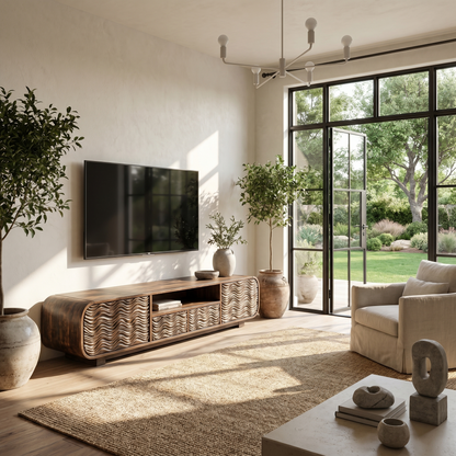 Modern Entertainment Center Organic Architectural Form For Living Room