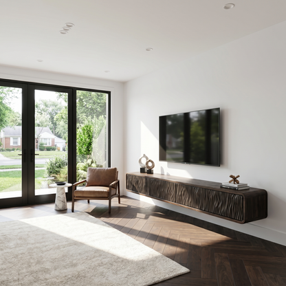Organic Modern Wall Mounted TV Cabinet Living Room