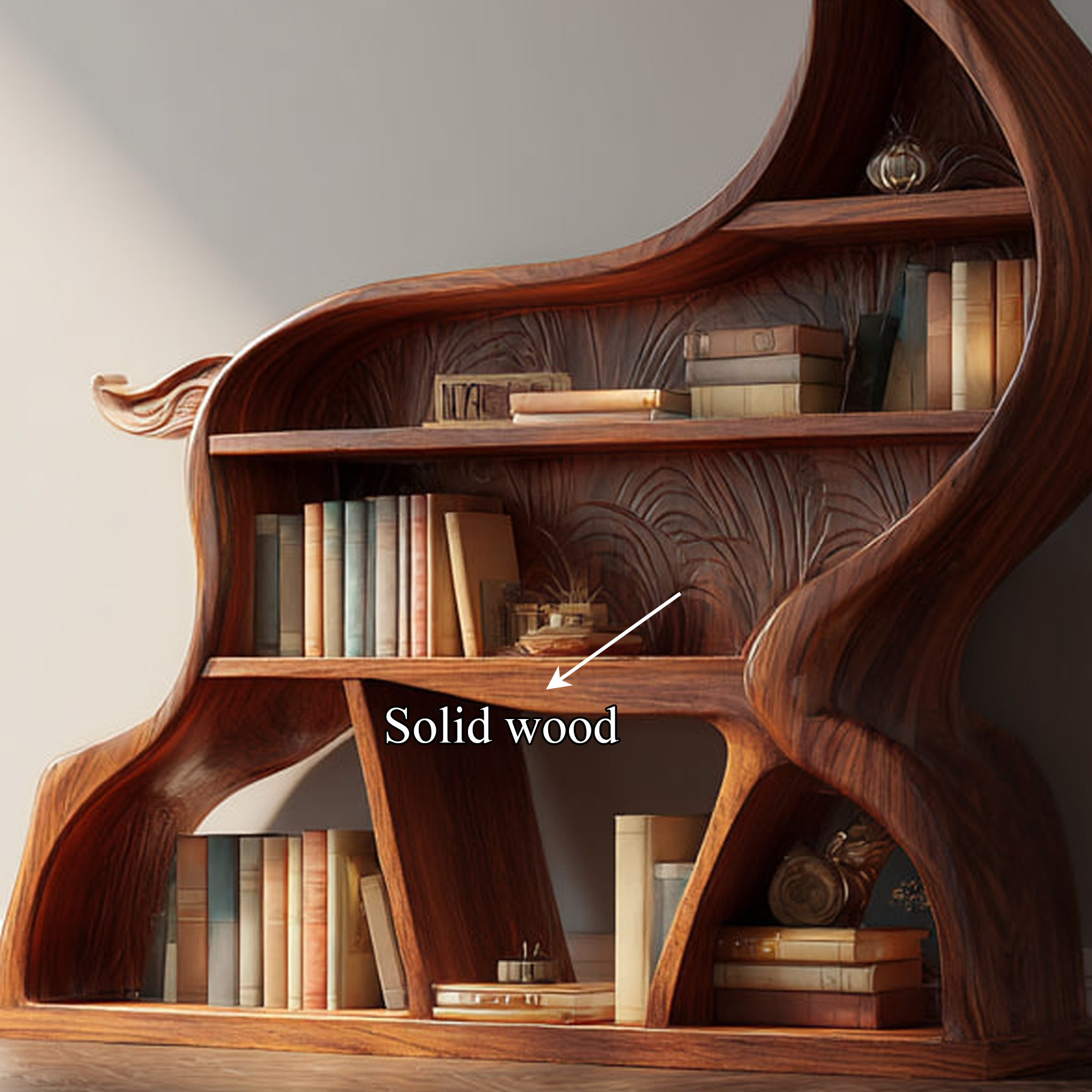 Rustic Deer Themed Bookshelf Farmhouse Entryway Living Room