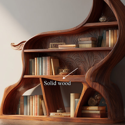 Rustic Deer Themed Bookshelf Farmhouse Entryway Living Room