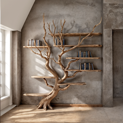 Tree Bookshelf Driftwood Branch Floating Bookshelf