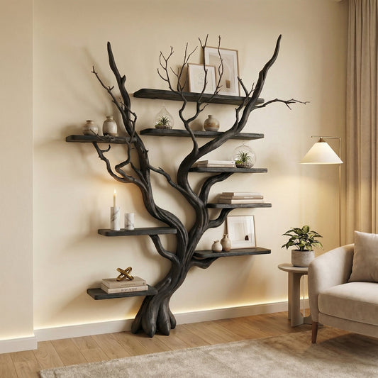 Tree Bookshelf Driftwood Branch Floating Bookshelf