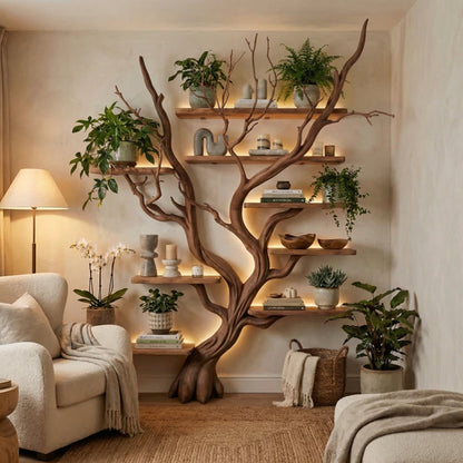 Tree Bookshelf Driftwood Branch Floating Bookshelf