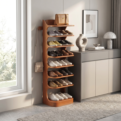 Custom Shoe Rack Solid Wood Decor Home Gift