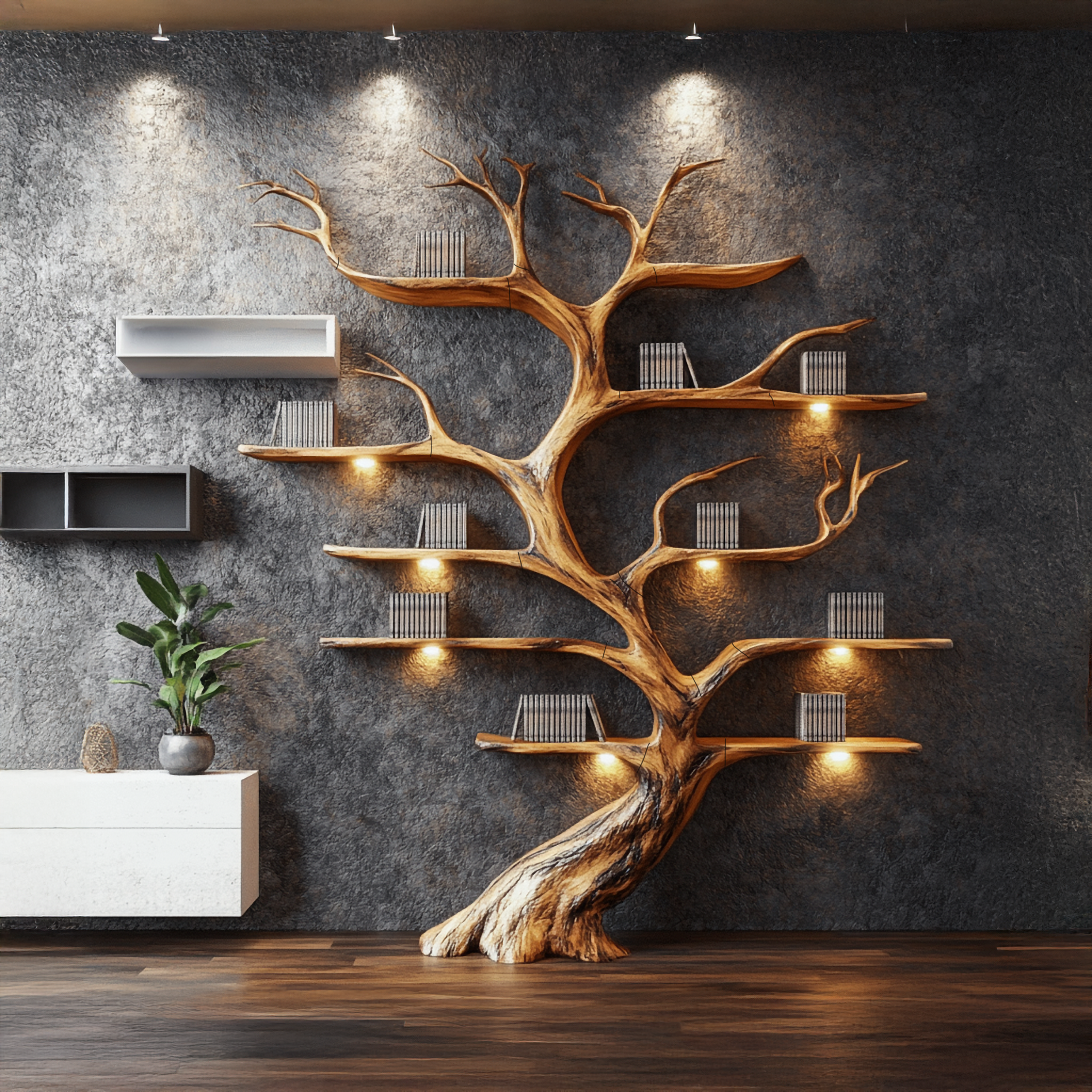 Tree Branch Shelf Driftwood Solid Wood Rustic Art Gift